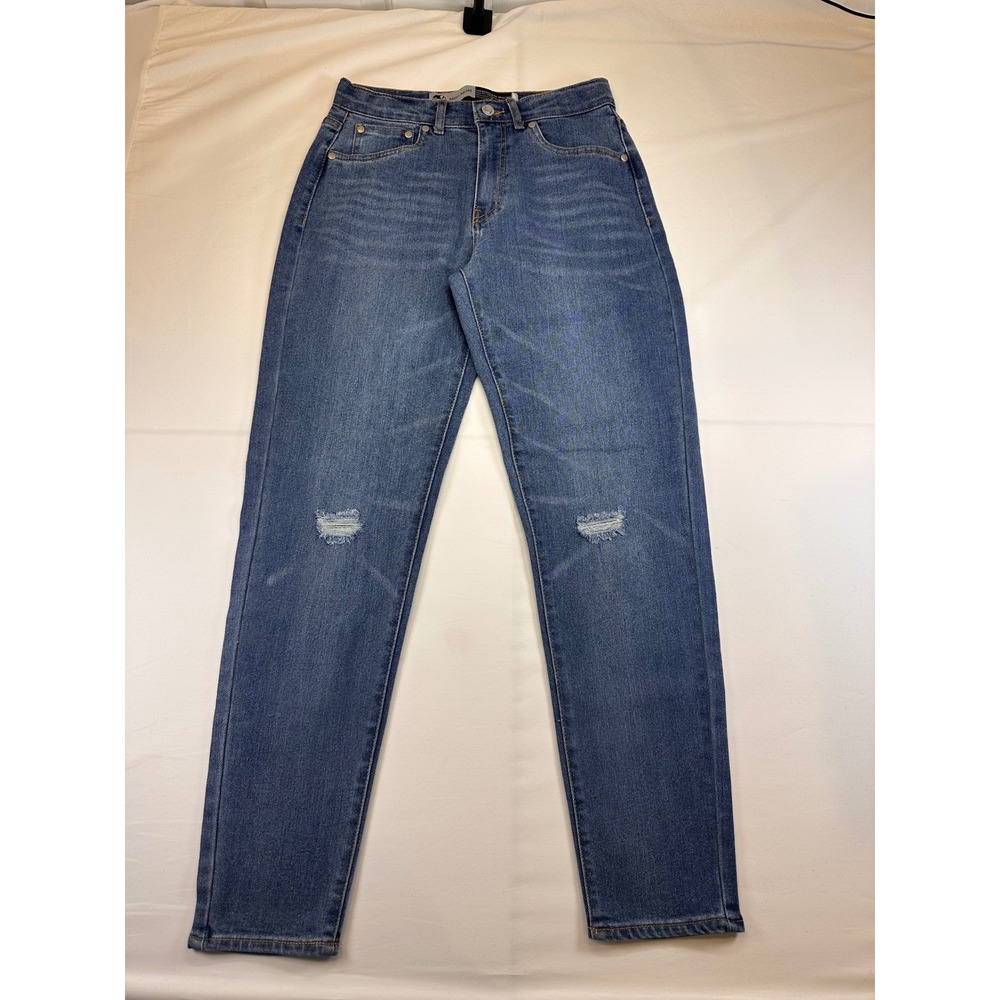 Levi Strauss SilverTab Mini Mom Jeans Medium Wash Distressed Blue Size 16 REG